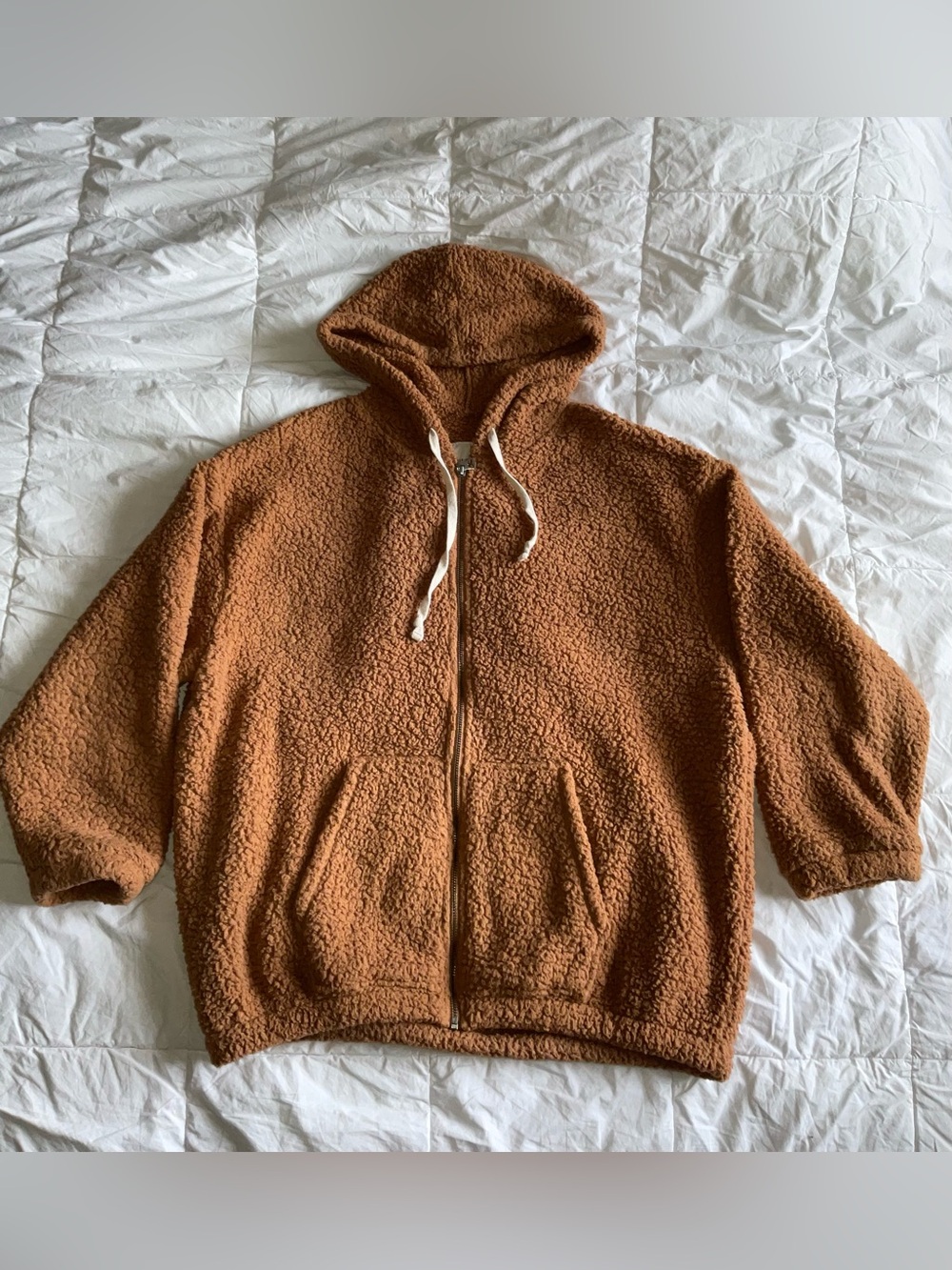 American Eagle Sherpa Zip Up Hoodie